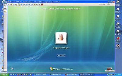 DualDesk remote support software running on Vista as a service